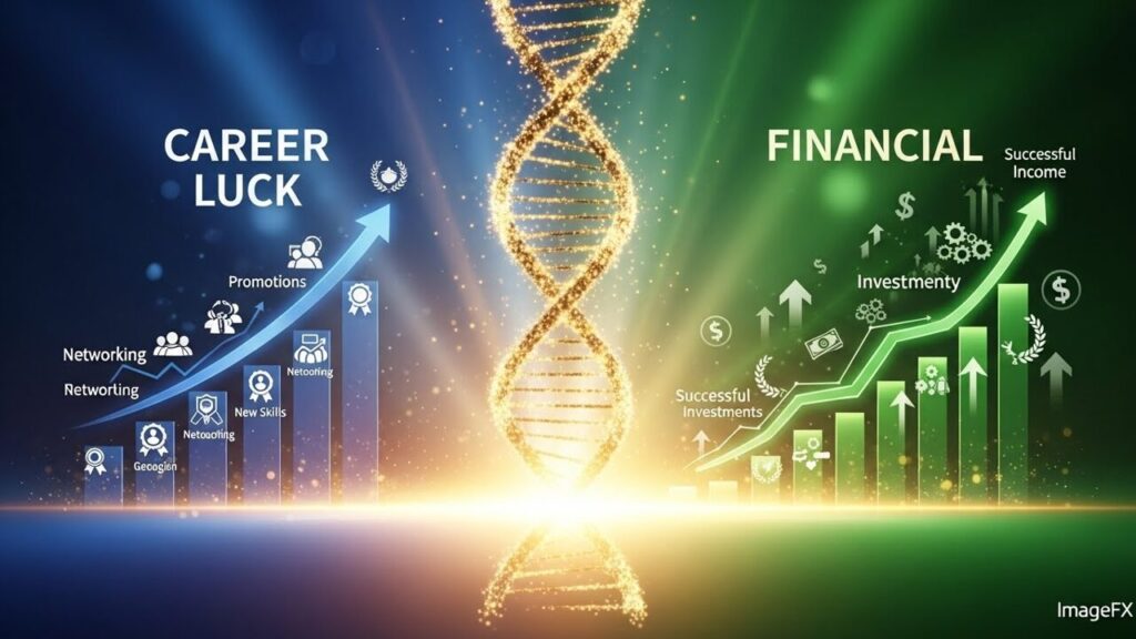 仕事運と金運が一緒に上がる“相乗効果”を表すビジュアル